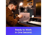 Ascrono vertical docking station hub compatibel met apple macbook air 13 (20182020 incl. m1) 2x usbc poort (40 gbps) thunderbolt 4 compatibel dock - afbeelding 4 van  6