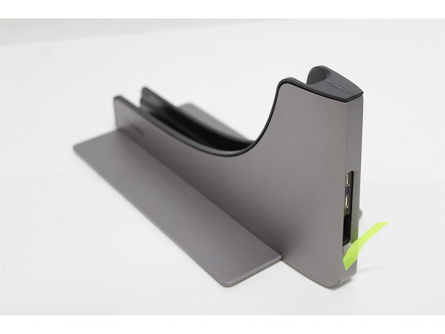 Ascrono vertical docking station hub compatibel met apple macbook air 13 (20182020 incl. m1) 2x usbc poort (40 gbps) thunderbolt 4 compatibel dock - afbeelding 5 van  6