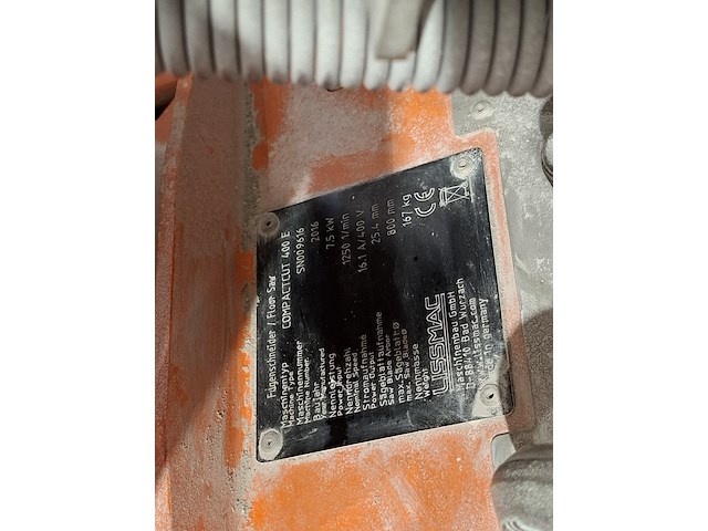 Asfalt-betonzaag 800mm 380v lissmac, compactcut 400e, bouwjaar 2016 - afbeelding 9 van  11