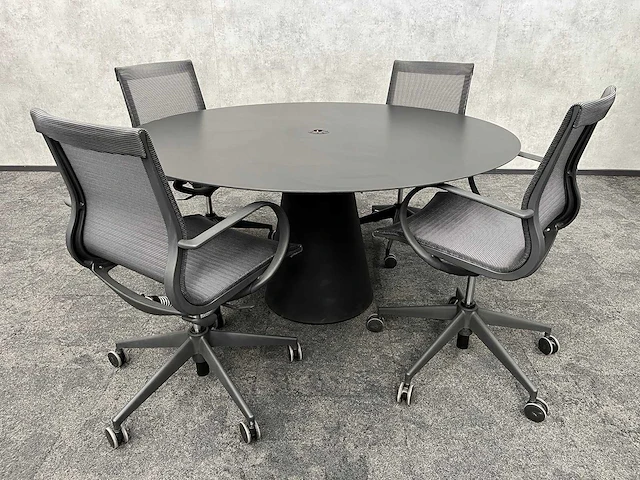 Asis/ andreu world - 4p design conferentieset ø150 - afbeelding 9 van  16