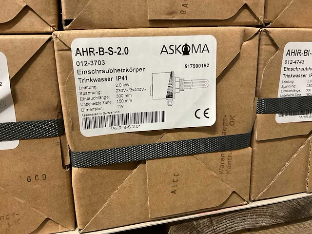 Askoheat ahir-bi-s-2.0 dompel verwarmingselement (5x) - afbeelding 2 van  2
