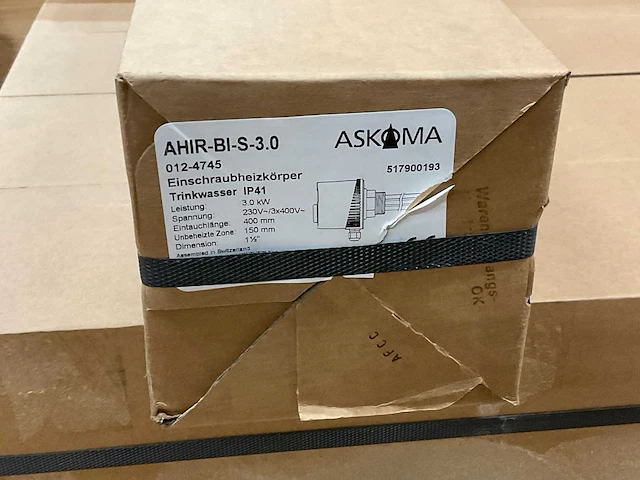 Askoheat ahir-bi-s-3.0 dompel verwarmingselement (4x) - afbeelding 2 van  2