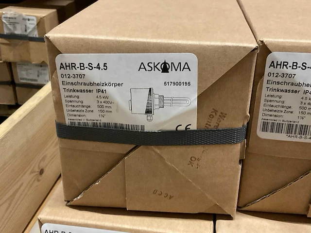 Askoheat ahr-b-s-4.5 dompel verwarmingselement - afbeelding 2 van  2