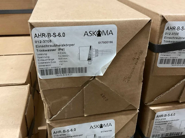 Askoheat ahr-b-s-6.0 dompel verwarmingselement - afbeelding 2 van  2