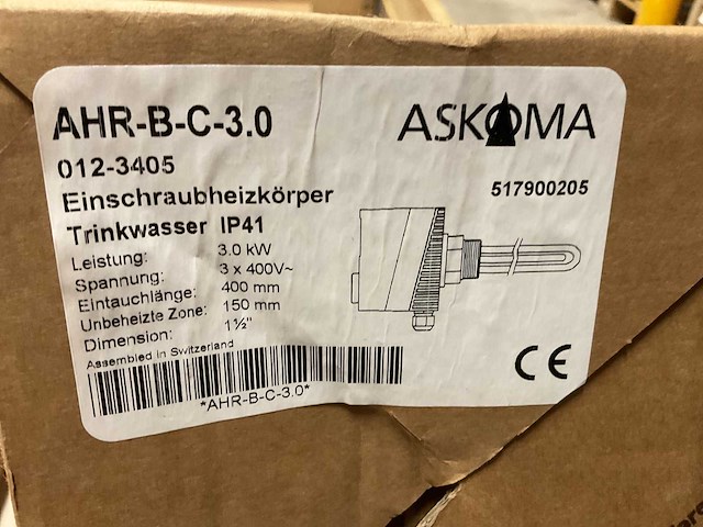 Askoma - ahr-b-c-2.0 - dompel verwarmingselement - afbeelding 2 van  4