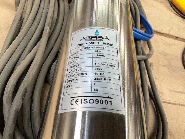 Aspira 4sm8-10f deep well pump - afbeelding 4 van  4