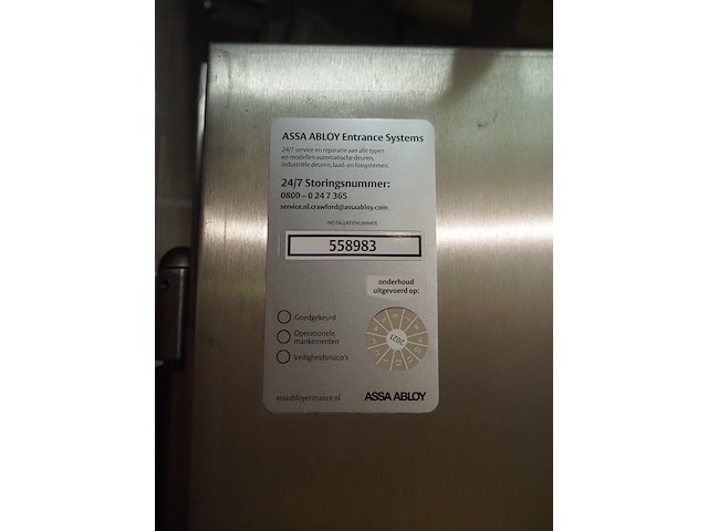 Assa abloy entrance systems ab - afbeelding 4 van  4