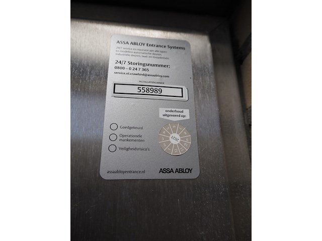 Assa abloy entrance systems ab - afbeelding 8 van  8