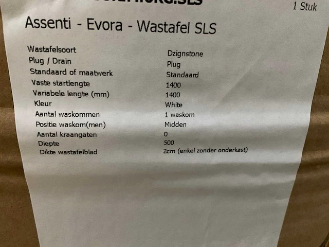 Assenti evora wastafel (3x) - afbeelding 4 van  4