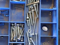 Assortimentsdozen incl. inhoud bestaande uit o.a. spijkers, schroeven & ringen - afbeelding 2 van  4