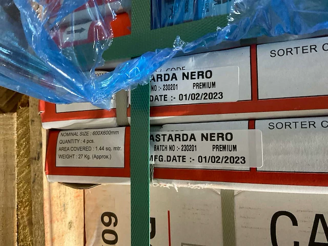 Astarda nero keramische wand/vloertegels (57m2) - afbeelding 7 van  8