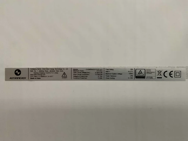 Astroenergy zonnepaneel (75x) - afbeelding 9 van  13