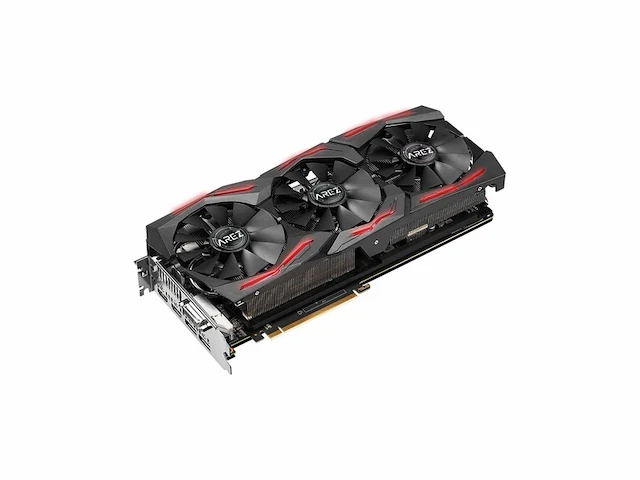 Asus 90yv0b53-m0na00 grafische kaart arez-strix-rxvega56-o8g-gaming zwart/zilver - afbeelding 1 van  4