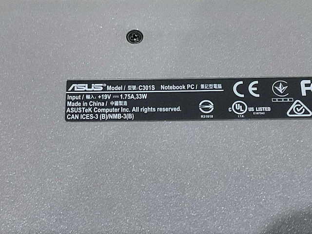 Asus c301s laptop - afbeelding 7 van  7