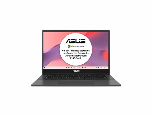 Asus chromebook cm1 laptop 14 full-hd display 4 gb ram 128 gb qwertz gravity grey - afbeelding 1 van  4