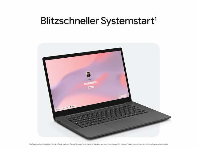 Asus chromebook cm1 laptop 14 full-hd display mediatek kompanio 520 4 gb ram 128 gb qwertz gravity grey - afbeelding 1 van  4