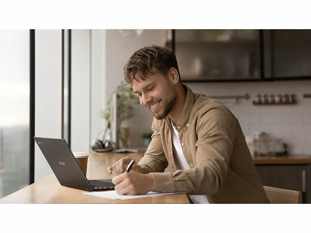Asus chromebook cm1 laptop 14 full-hd display mediatek kompanio 520 4 gb ram 128 gb qwertz gravity grey - afbeelding 3 van  4