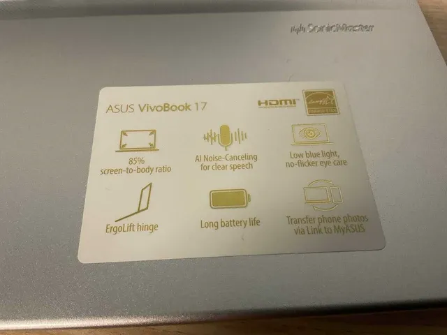 Asus notebook x712ea-au598w (reparatieproduct) - afbeelding 4 van  7
