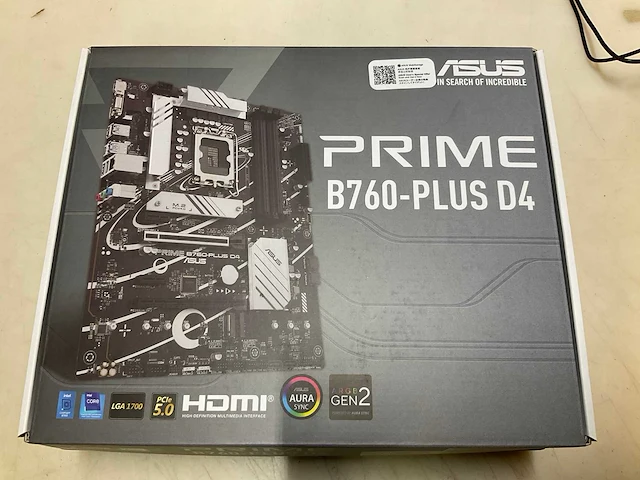 Asus prime b760-plus d4 moederbord - afbeelding 1 van  4