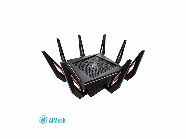 Asus rapture gtax11000 wireless router triband (2.4 ghz / 5 ghz / 5 ghz) gigabit ethernet black rapture gtax11000, triband - afbeelding 1 van  3