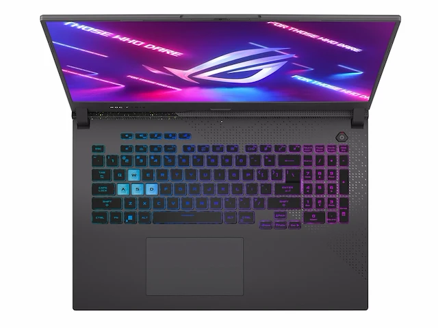 Asus rog strix g17 g713pv-ll166w amd ryzentm 9 7940hx laptop 17.3 wide quad hd 32 gb ddr5-sdram 2 tb ssd nvidia geforce rtx 4060 qwerty zwart grijs - afbeelding 1 van  4