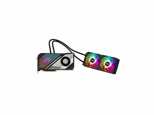 Asus rog strix lc radeon rx 6900 xt top edition 16gb gddr6 met 240mm radiator voor gpu en geheugen vloeistofkoeling - afbeelding 1 van  6