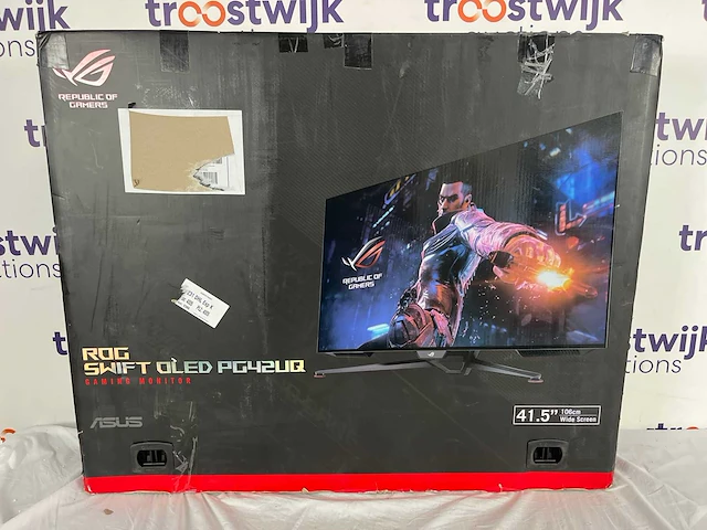 Asus rog swift pg42uq - 4k oled gaming monitor - hdmi 2.1 - 140hz - 42 inch - afbeelding 2 van  2