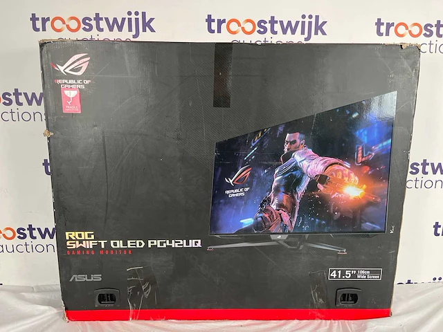 Asus rog swift pg42uq - 4k oled gaming monitor - hdmi 2.1 - 140hz - 42 inch - afbeelding 2 van  2
