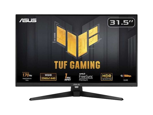 Asus tuf gaming vg32aqa1a - wqhd gaming monitor - 170hz - 32 inch - afbeelding 1 van  2