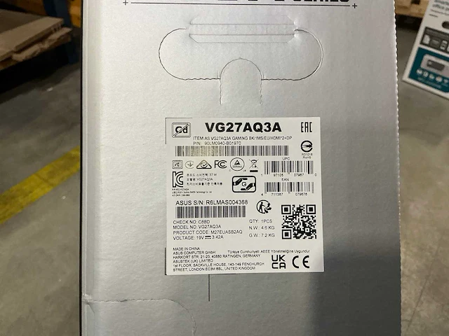 Asus tuf vg3a gaming monitor 27’’ - afbeelding 2 van  2