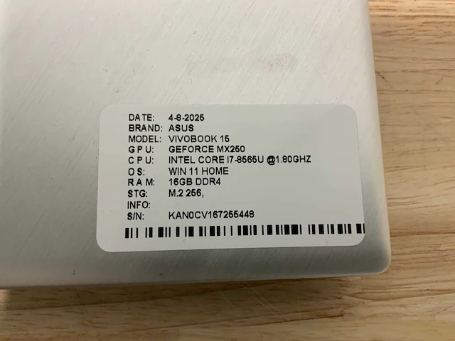 Asus vivobook 15 laptop - afbeelding 7 van  7
