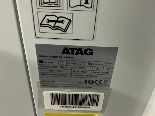 Atag energion odm50 warmtepomp buitendeel - afbeelding 7 van  8
