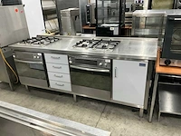 Atag & etna rvs werktafel met fornuis en oven - afbeelding 1 van  13