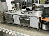 Atag & etna rvs werktafel met fornuis en oven - afbeelding 6 van  13