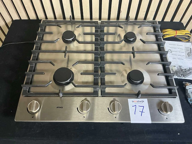 Atag hg6411bba inbouw gaskookplaat - afbeelding 1 van  5