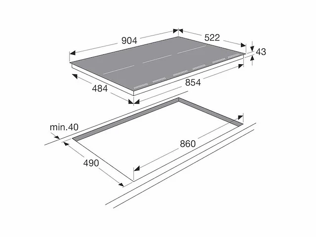Atag hi9271mv inbouw inductiekookplaat - afbeelding 6 van  6