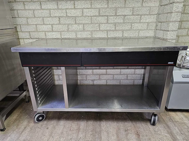 Atag rvs mobiele werktafel - afbeelding 1 van  5