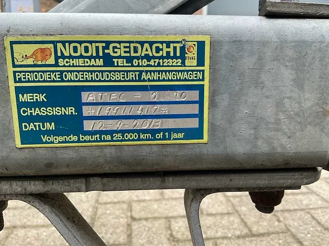 Atec aanhangwagen - afbeelding 2 van  11