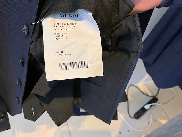 Atelier munro driedelig pak maat:44 slim - afbeelding 4 van  4