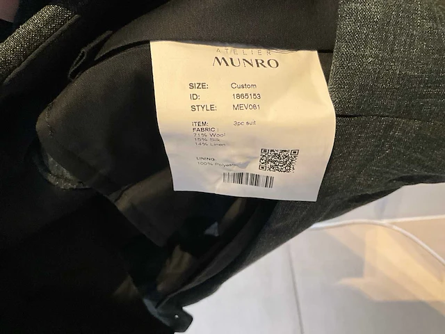 Atelier munro driedelig pak maat:56 - afbeelding 3 van  3