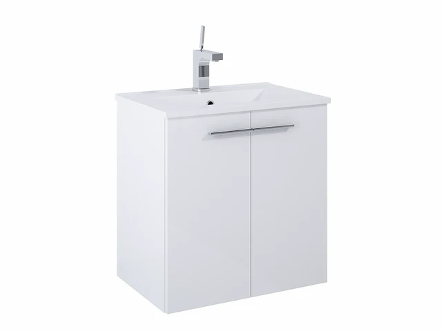 Atlantic badkamermeubel clara 60 cm twee deuren wit - afbeelding 1 van  3