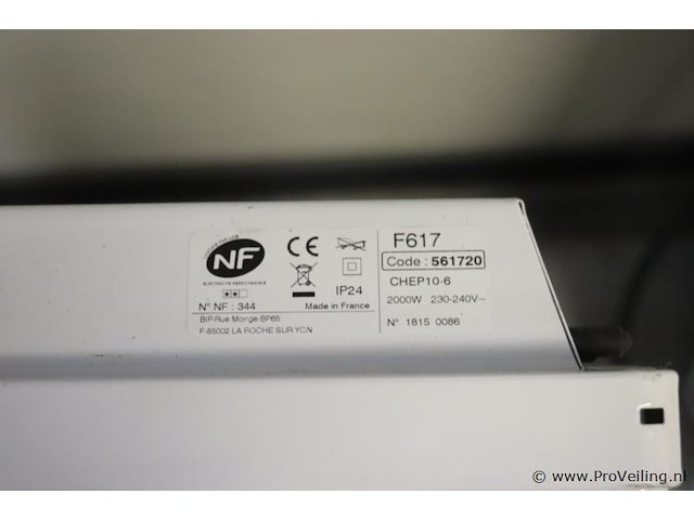 Atlantic convectors 2000w - type f617 - 2 stuks - afbeelding 3 van  4