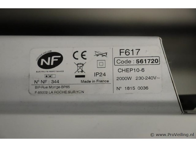 Atlantic convectors 2000w - type f617 - 2 stuks - afbeelding 3 van  4