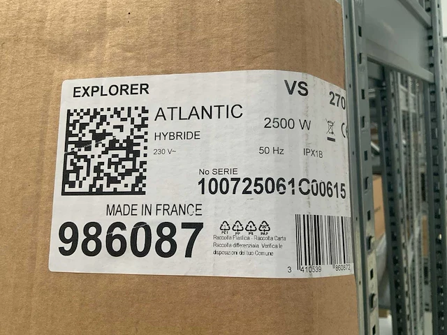 Atlantic explorer 270l warmtepompboiler - afbeelding 2 van  11