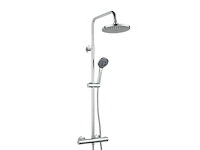 Atlantic regendoucheset asher met handdouche 3 standen en thermostaatkraan chroom hartafstand kraan 15 cm - afbeelding 1 van  3