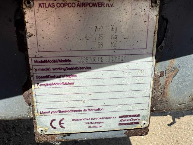 Atlas - 2008 - xas57 - luchtcompressor - afbeelding 6 van  6