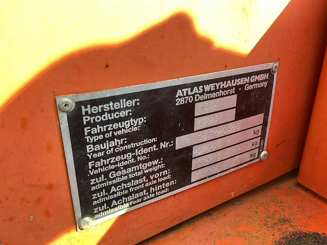 Atlas 1304 mobiele graafmachine - afbeelding 15 van  22