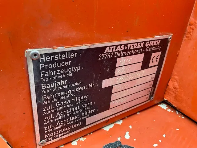 Atlas 140w banden graafmachine - afbeelding 26 van  44
