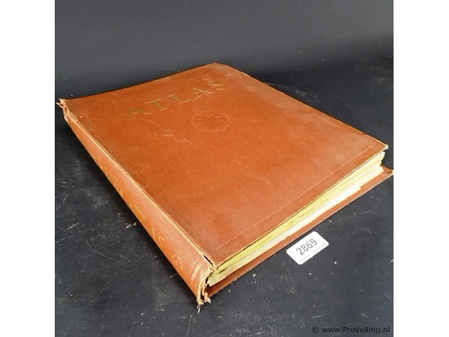 Atlas (1950) samengesteld door de redactie van de winkler prins encyclopedie - afbeelding 1 van  5