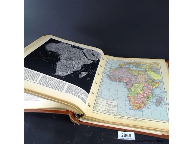Atlas (1950) samengesteld door de redactie van de winkler prins encyclopedie - afbeelding 4 van  5